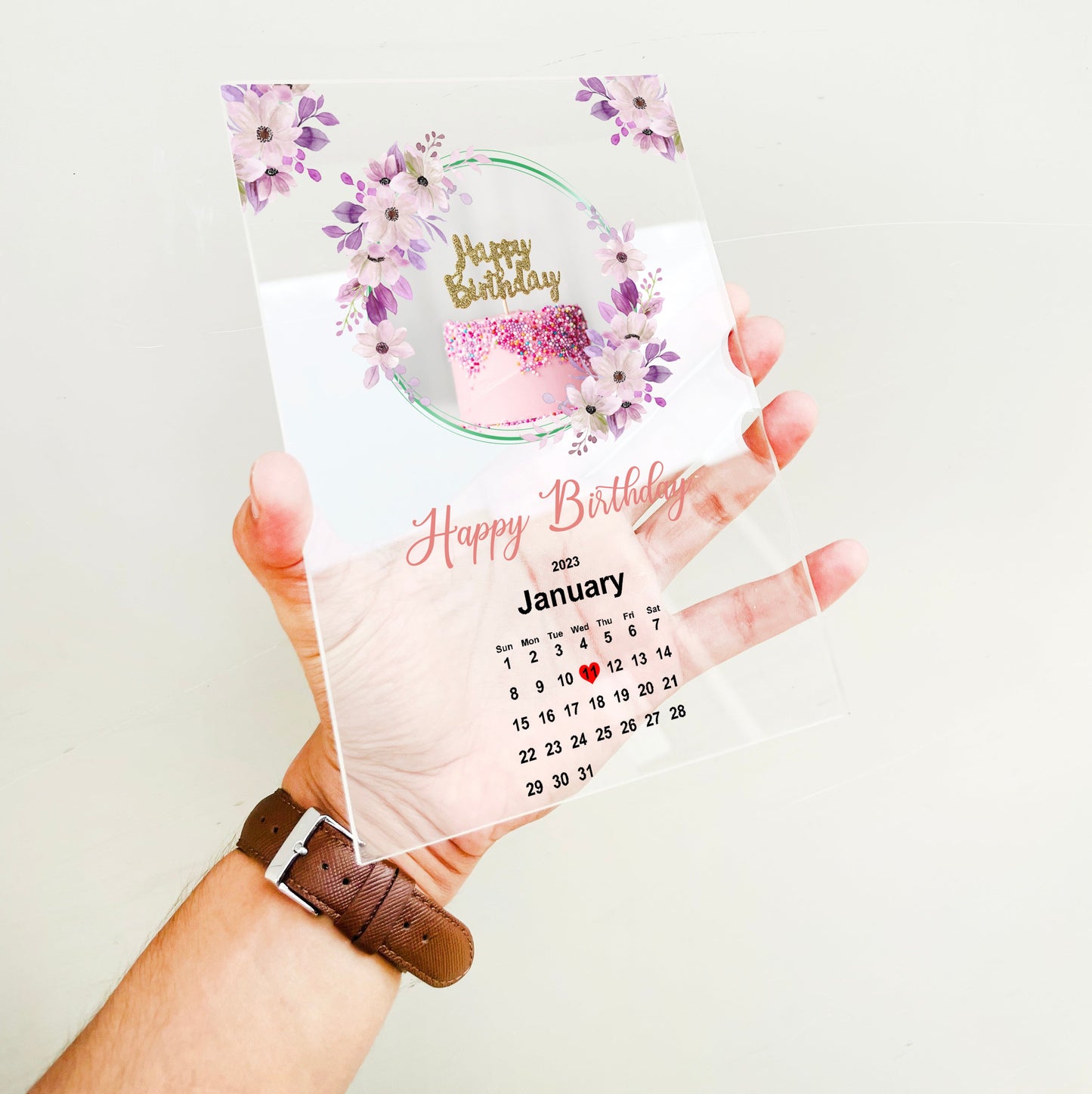 Personalized Acrylic Birthday Plaque 3