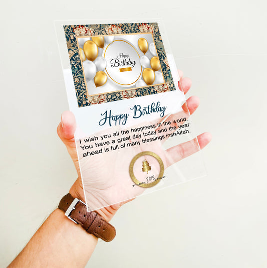 Personalized Acrylic Birthday Plaque 6