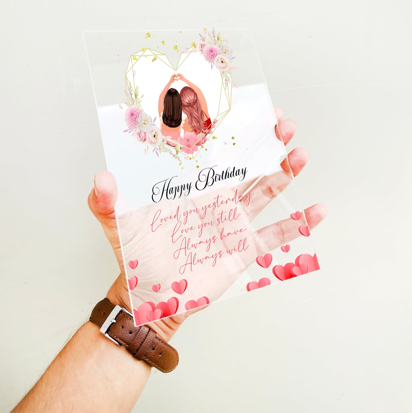 Personalized Acrylic Birthday Plaque
