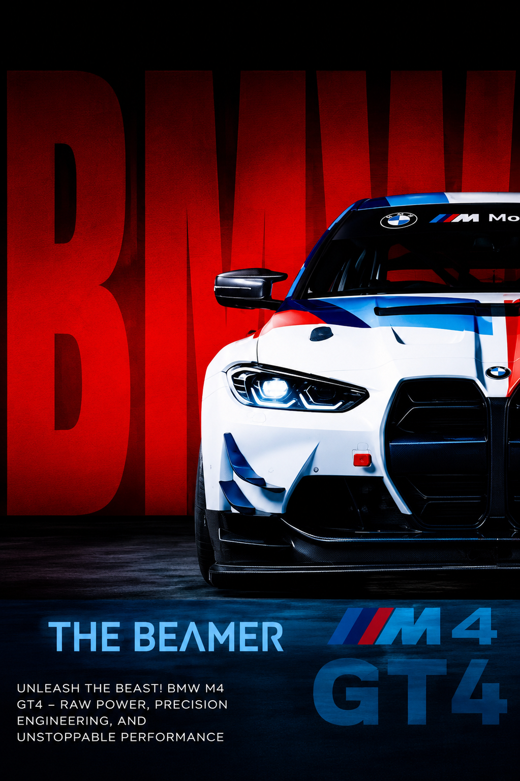 BMW M4 GT4 Motorsport Aesthetic Frame