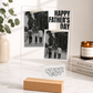 Happy Father's Day – Dual Photo Acrylic Plaque with Wooden Stand