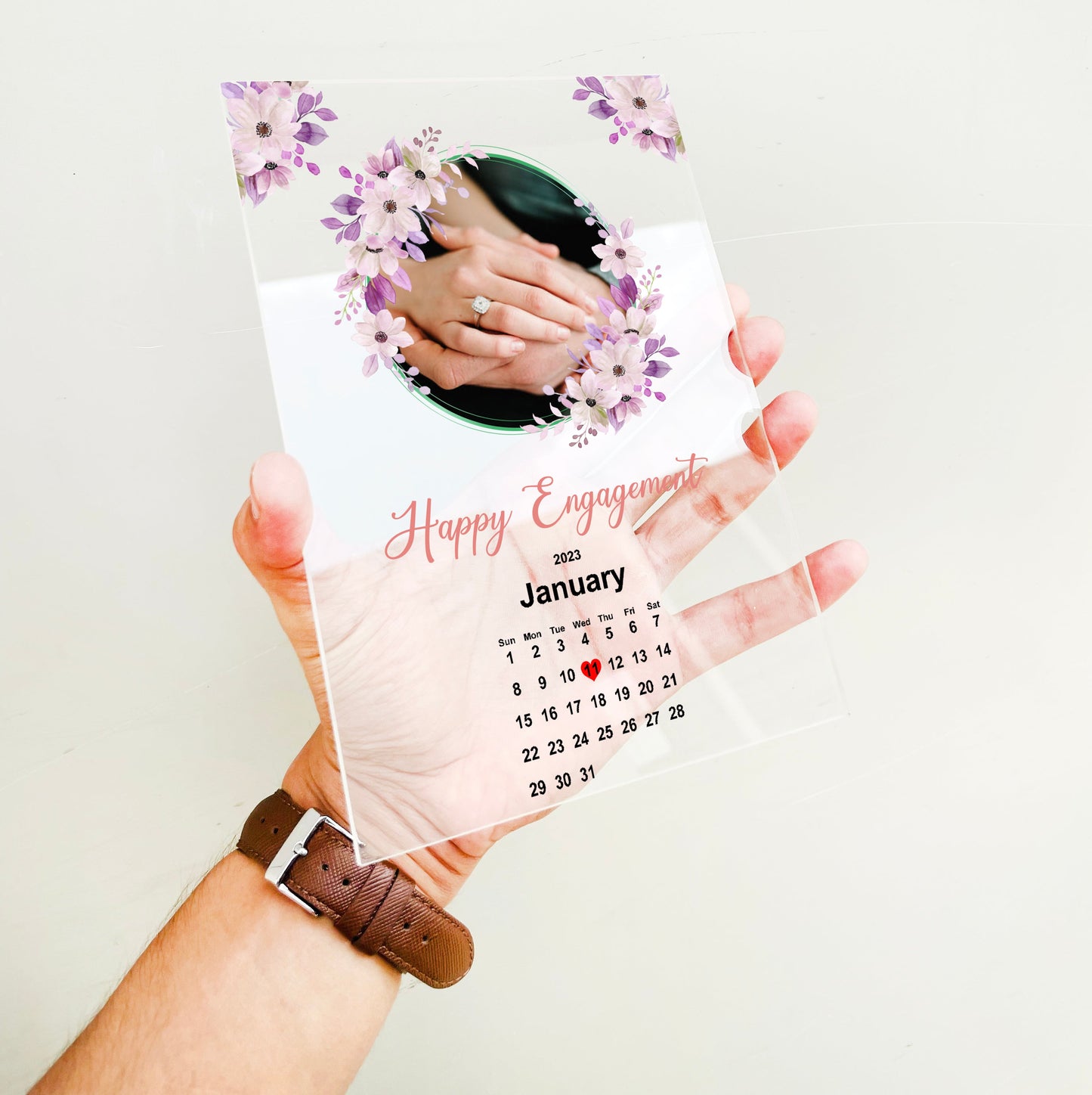 Custom Acrylic Engagement Calendar