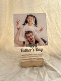 Celebrating Dad – Happy Father's Day Custom Photo Acrylic Frame