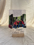 Dear Dad – Personalized Letter & Photo Father's Day Acrylic Frame