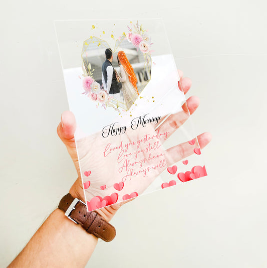 Custom Acrylic Happy Wedding / Marriage Calendar 3