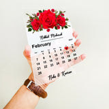 Acrylic Nikkah Mubarak Calendar Plaque 11