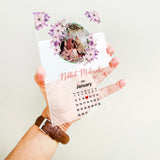 Acrylic Nikkah Mubarak Calendar Plaque