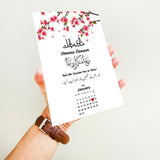 Custom Acrylic Wedding Calendar 2