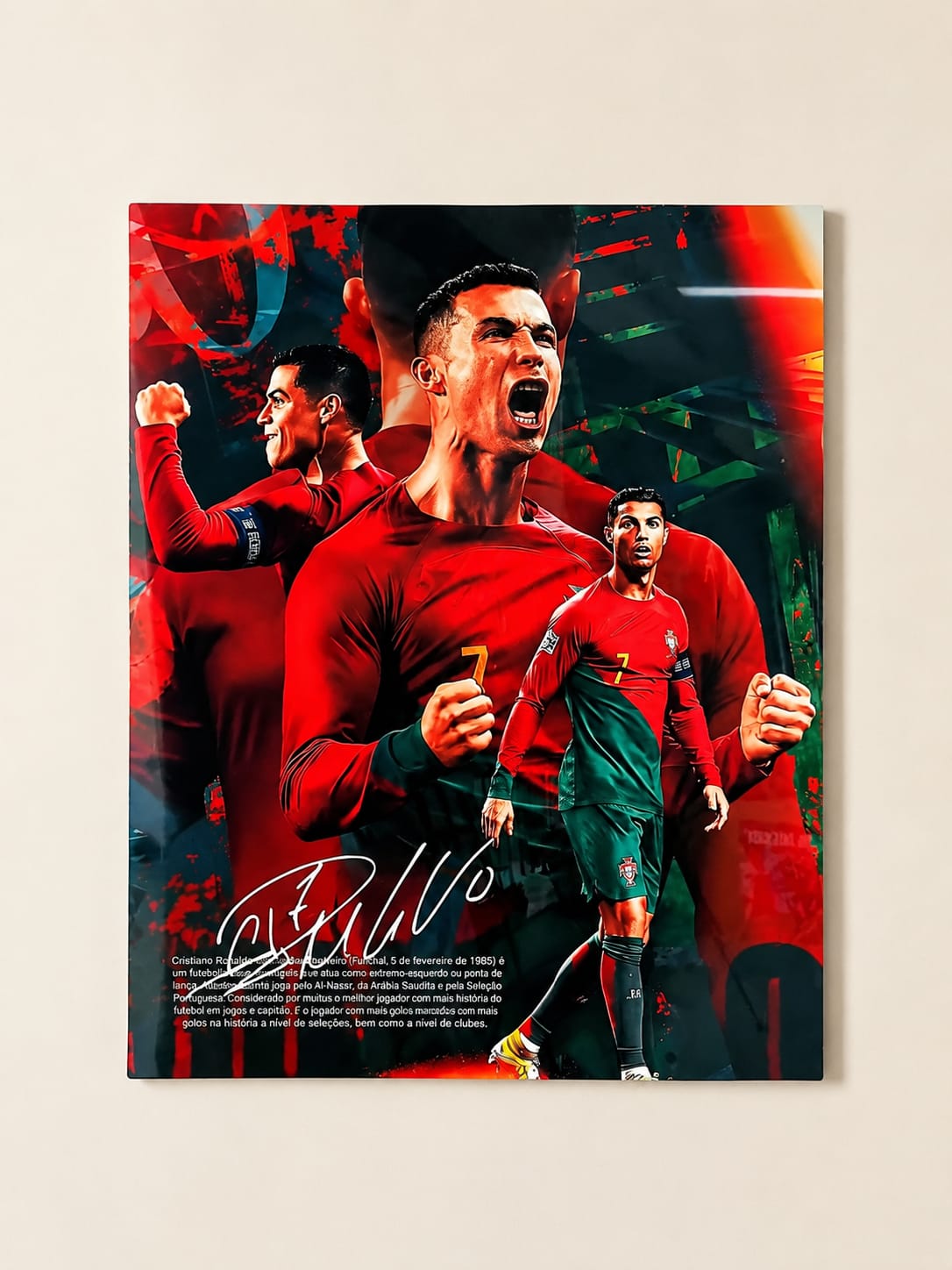 Cristiano Ronaldo Premium Acrylic Poster