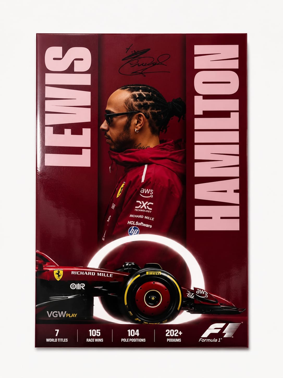 Lewis Hamilton Ferrari Era F1 Frame