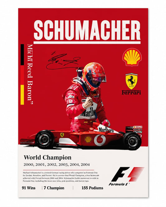Michael Schumacher F1 Legend Frame